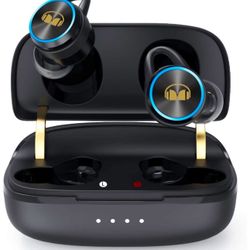 Monster Clarity 101 Plus Wireless Earbuds, Bluetooth 5.0 IPX5 Waterproof Touch Control Ture Wireless Bluetooth Earbuds, USB-C Quick Charge/Wireless