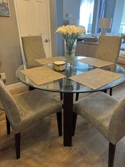 Real Linen dining Chairs - Set Of 4