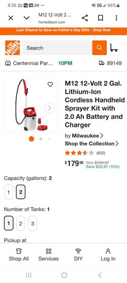 Milwaukee m12 water sprayer