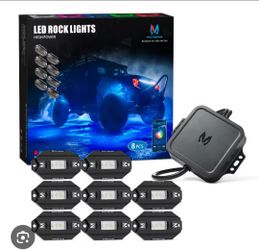 MICTUNING High Power LED Rock Lights 8-Pack