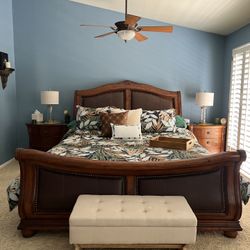 Full Wooden Bedroom Set - CA King (Master bedroom)