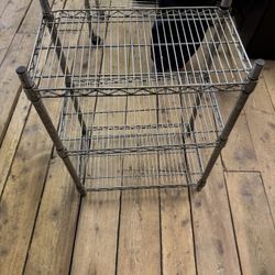 Small Wire Shelf Metal Storage Rack 
