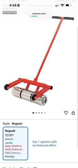 Vinyl and linoleum floor roller