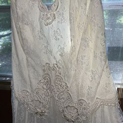 Scott mcClinock White Lace Dress