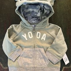 Yoda Baby Gap Jacket/ Hoodie 3/6 months