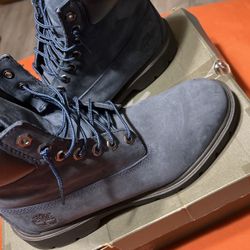 Timberland Boots Blue Sued Size 10