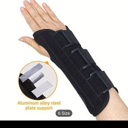 OSK Wrist Brace, Carpal Tunnel Splint With Three Metal Support Strip For Tendonitis Arthritis Pain Relief For Men And Women For Weight 99.21~198.42LB