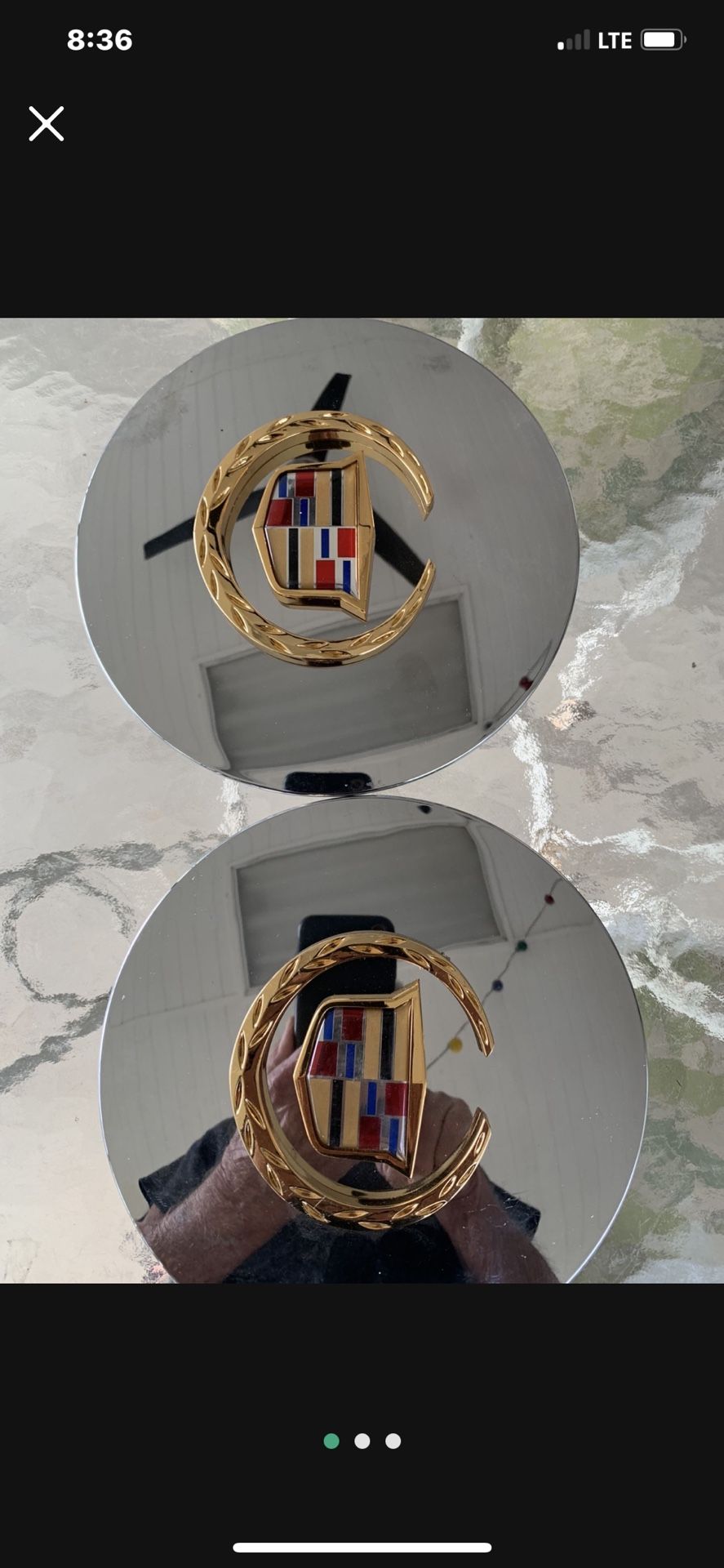Two Brand New Cadillac hubcaps for a 2008 sedan Deville asking $40