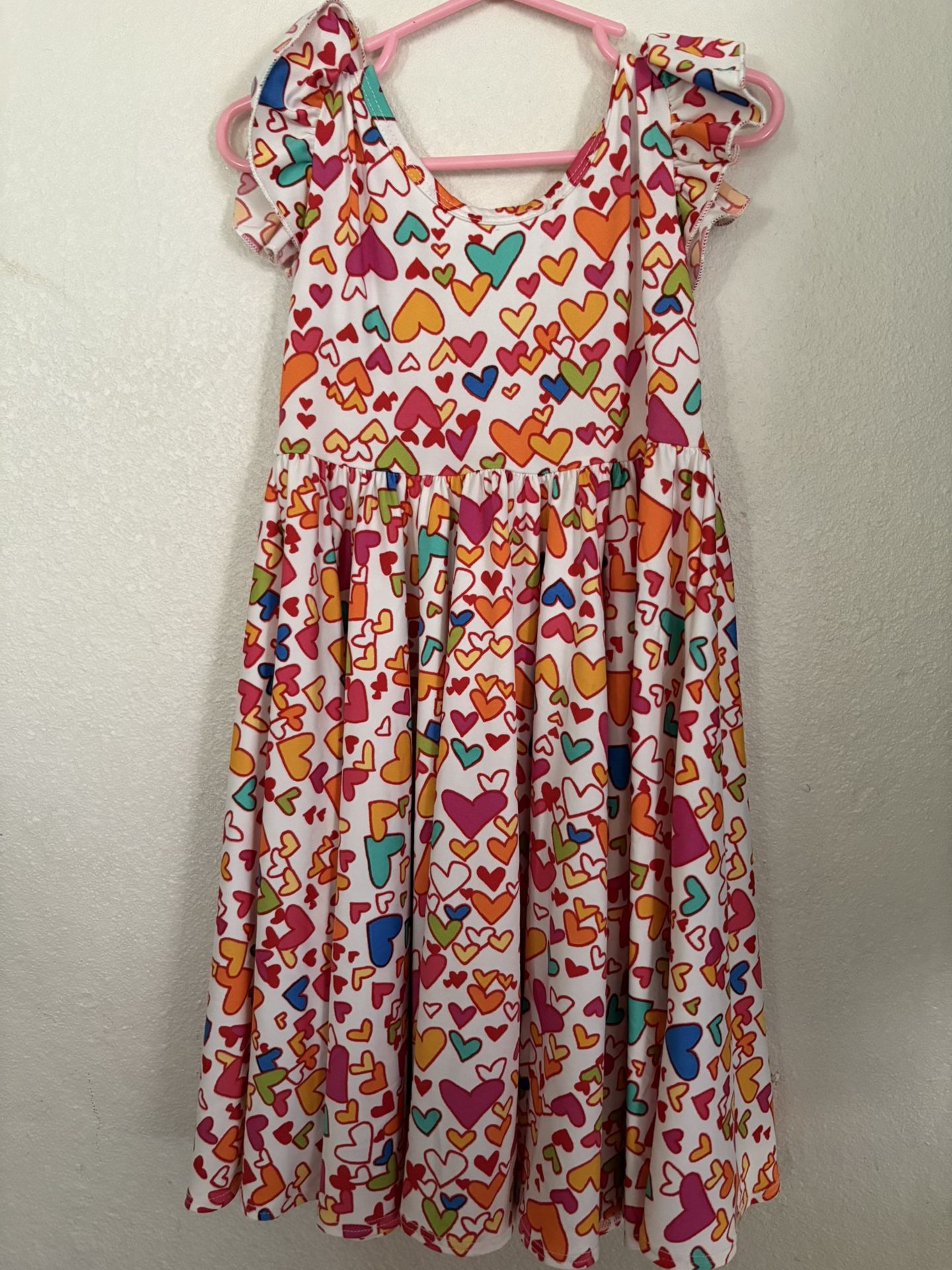 Lot Of 8 Dresses Toddler  And 1 Overall 