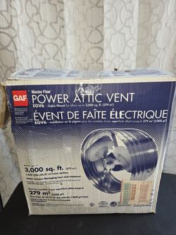 Master Flow EGV6 Temperature Control Power Attic Air Vent (Price Is Firm)