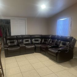 Leather Living Room Sofa