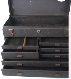 Vintage Metal Machinist Tool Chest