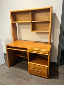 2-piece Oak Desk