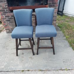 2 Swivel Barstools 