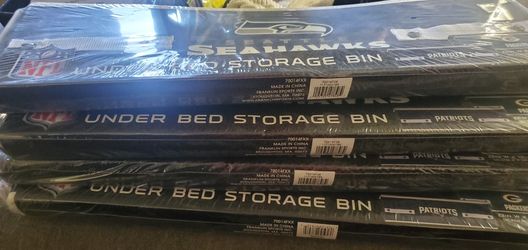 SEAHAWKS Franklin Sports NFL Under Bed Storage Bins