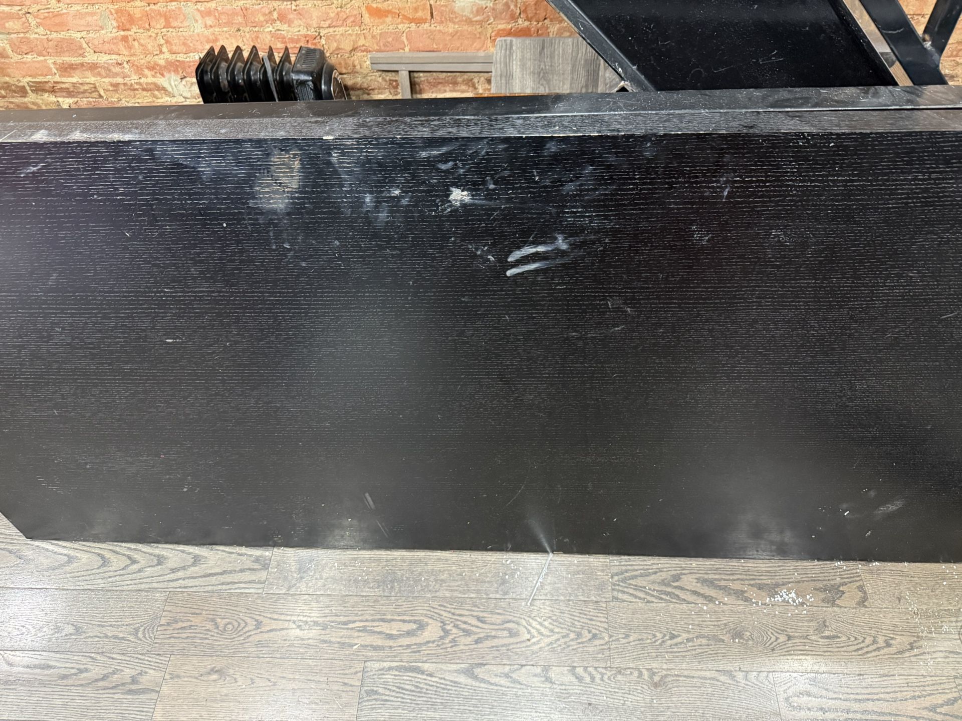 Solid Wood Table With Gold Trim & 6 Chairs OBO