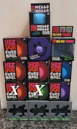 NeeDoh Fuzz Ball, Nice Cube, Mell Mallo & Minecraft Squeezy toy $10 Each (Updated 10/18)