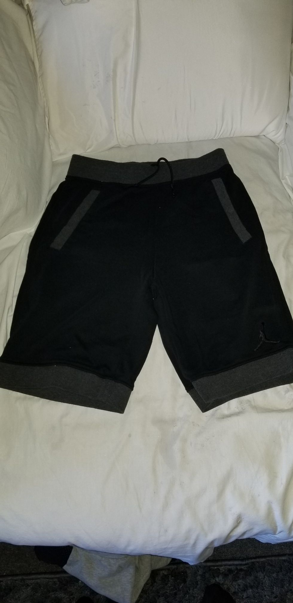 Nike Air Jordan Sweat Shorts Sz Medium Black/Grey