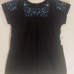 Embroidered Tunic Dress By AQUA Size Small BRAND NEW WITH TAGS