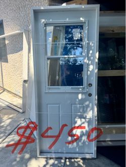 Puerta nueva de exterior abre Asia afuera de metal size 32x80
