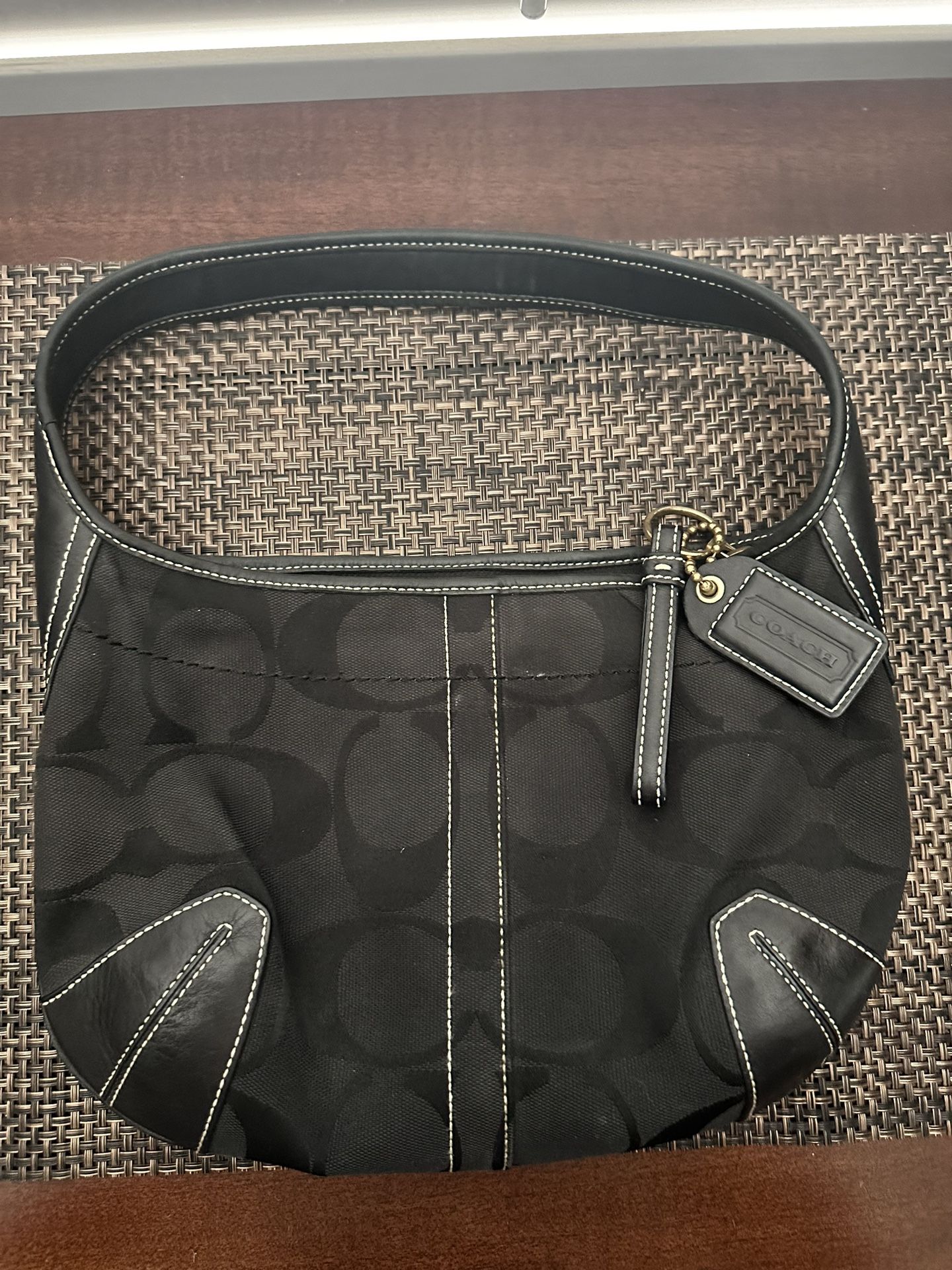Coach Signature Black Purse & Wristlet
