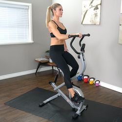 Sunny Health & Fitness Exercise Bike 2-in-1 Upright Bike and Rowing Machine - SF-B2620