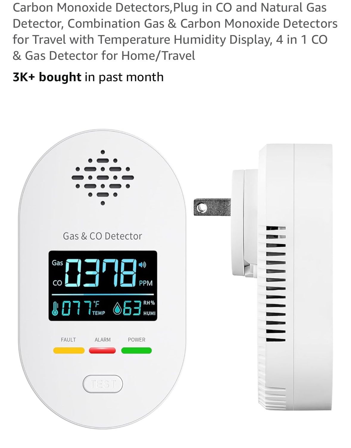 Carbon Monoxide Detector 