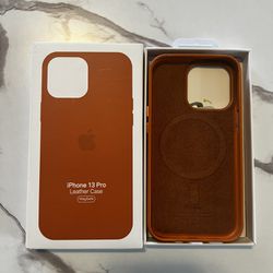 iPhone 13 Pro Brown Leather Case *NEW*