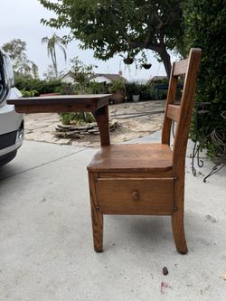 Antique Student School Desk 