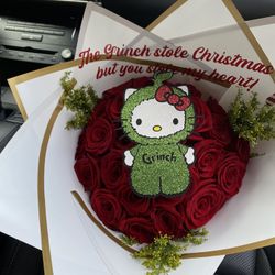 Rosas Grinch Christmas Ramo Roses