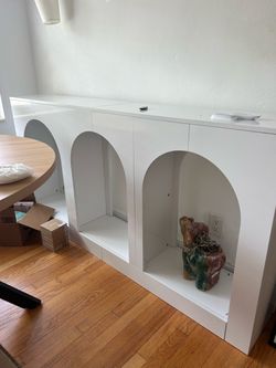 White console table