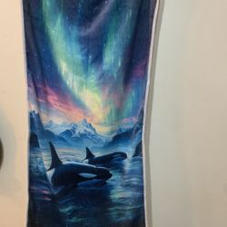 Hand Towels, Orca And Beach Design 