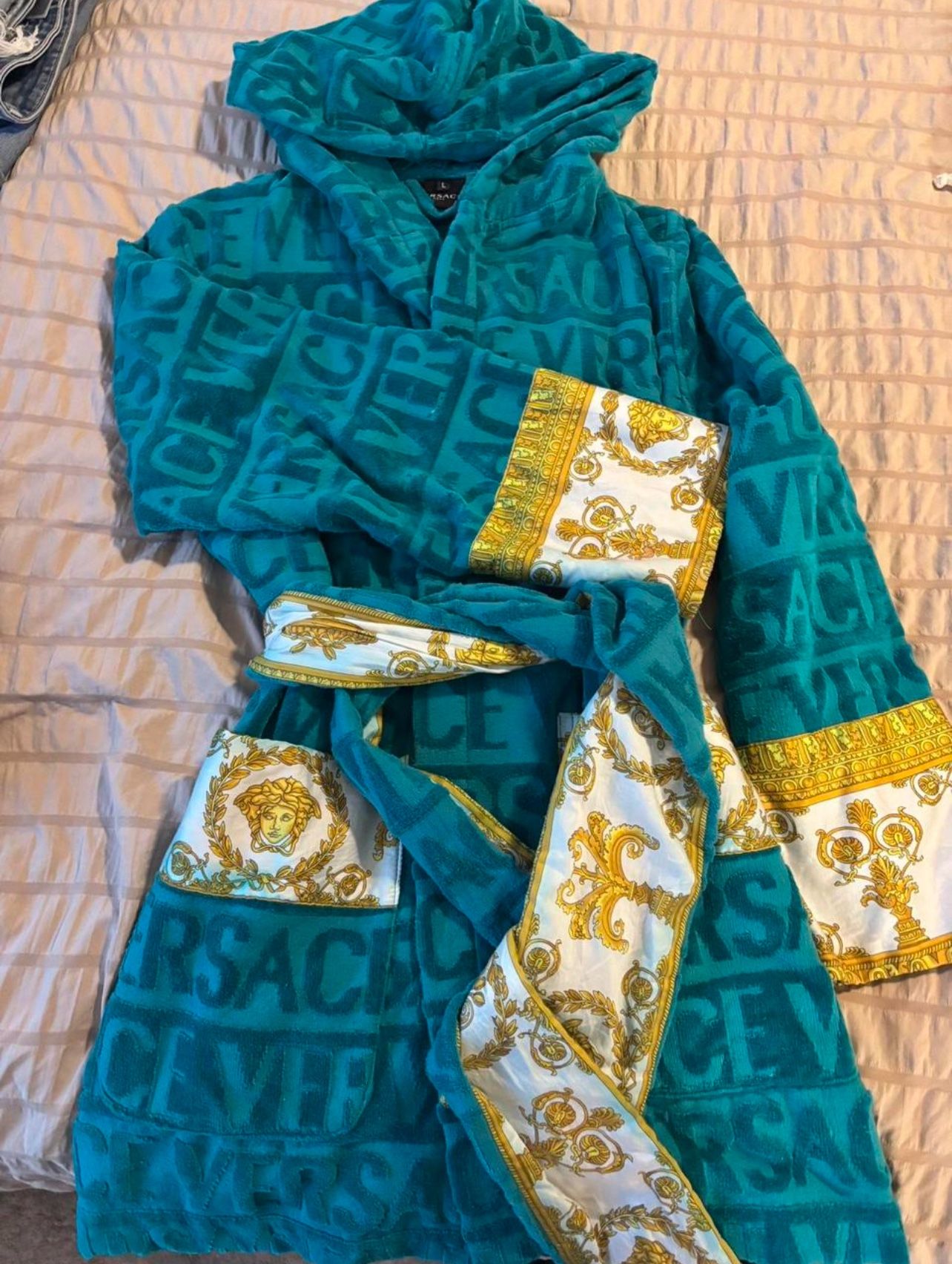 Blue Versace Robe