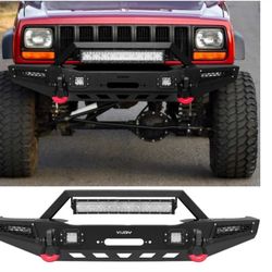Front Bumper Fits 1(contact info removed) Cherokee XJ and 1(contact info removed) Comanche MJ