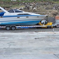 Trailer And Cabin Boat..