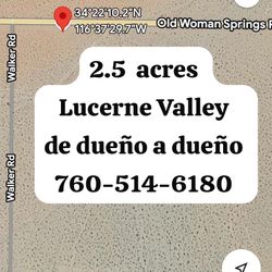 Terreno De Venta En Lucerne Valley 2.5 Acres Muy Buena Inversion 