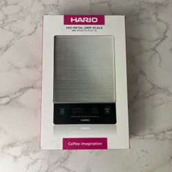 HARIO V60 Drip Coffee Metal Digital Scale & Timer New