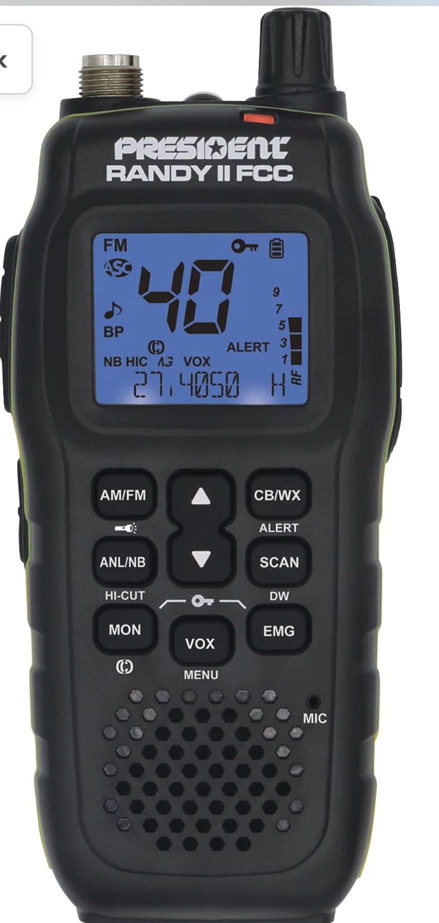 New Randy II FCC AM/FM Handheld CB Radio