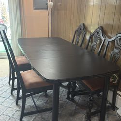 Dining table with chairs