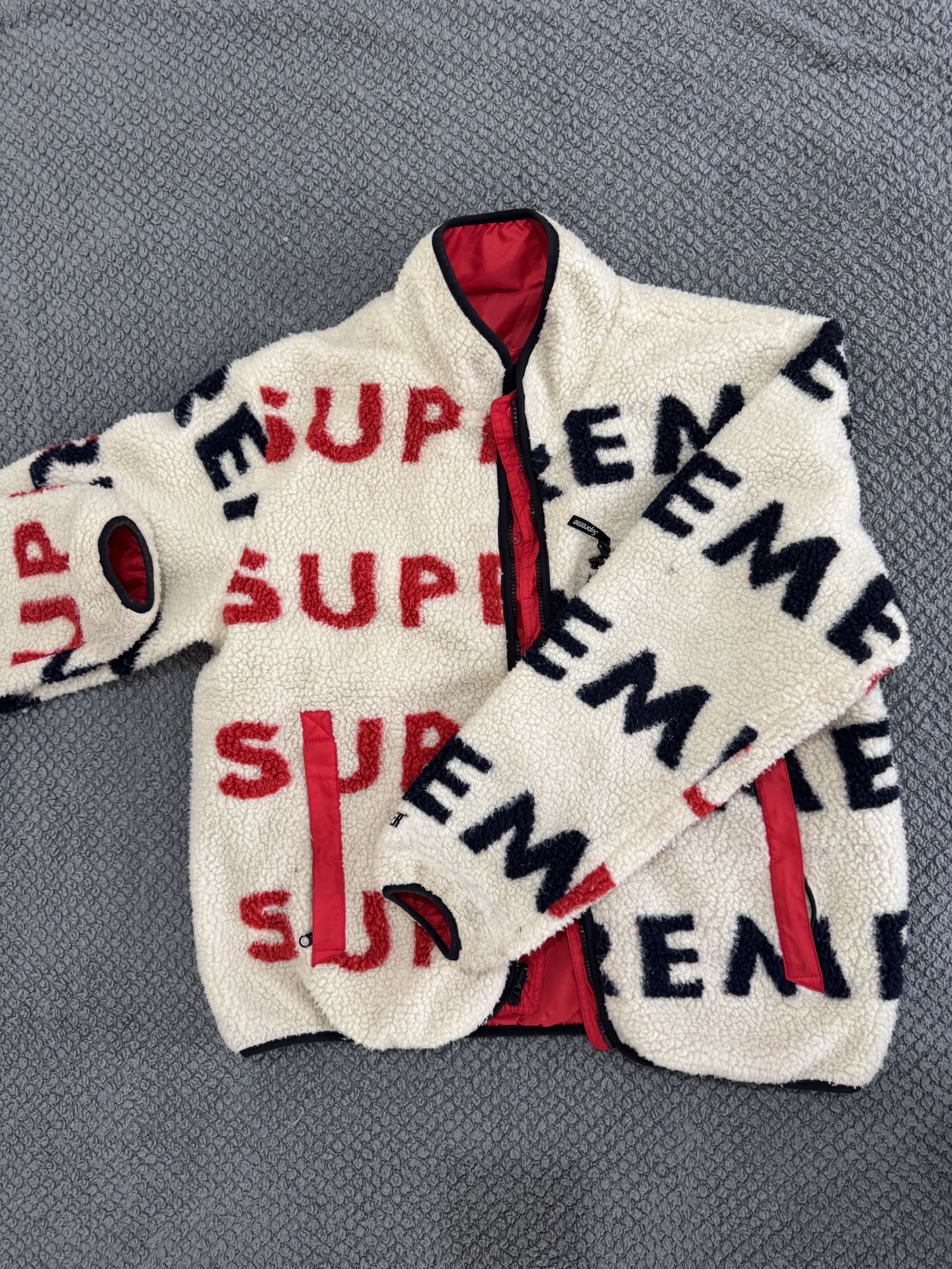 Supreme Reversible Fleece Logo Jacket
