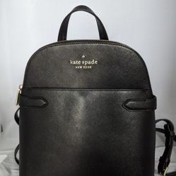 Kate Spade New York Staci Dome Backpack Saffiano Leather Purse 