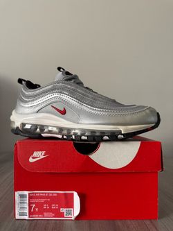 Nike Air Max 97 QS GS Metallic Silver Sz7y