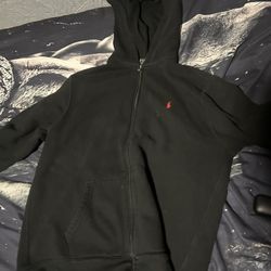 Black Polo Ralph Lauren zip up hoodie