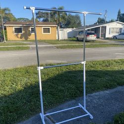  Rolling Garment Rack Clothes For Garage, Laundry, Or Room