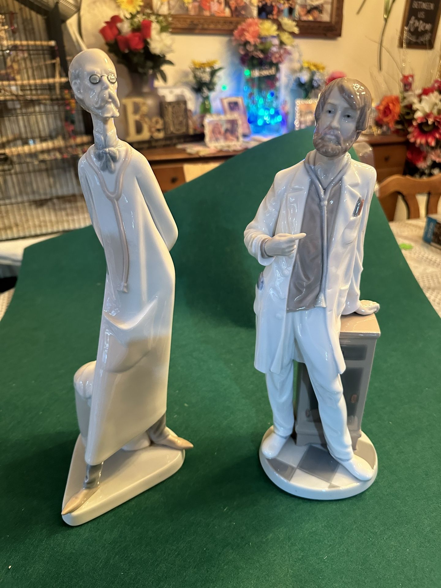 2 Lladro statues doctors very nice both for $175 or $100 each