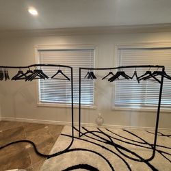 S Shaped Clothing Rack
