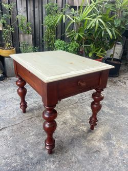 Vintage Solid Pine Side Table by Superior Furniture
