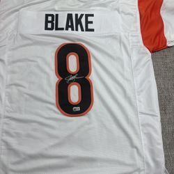 Jeff Blake Signed Autograph Custom Jersey-Beckett Coa-Cincinnati Bengals
