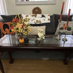 Elegant Glass Top Coffee Table