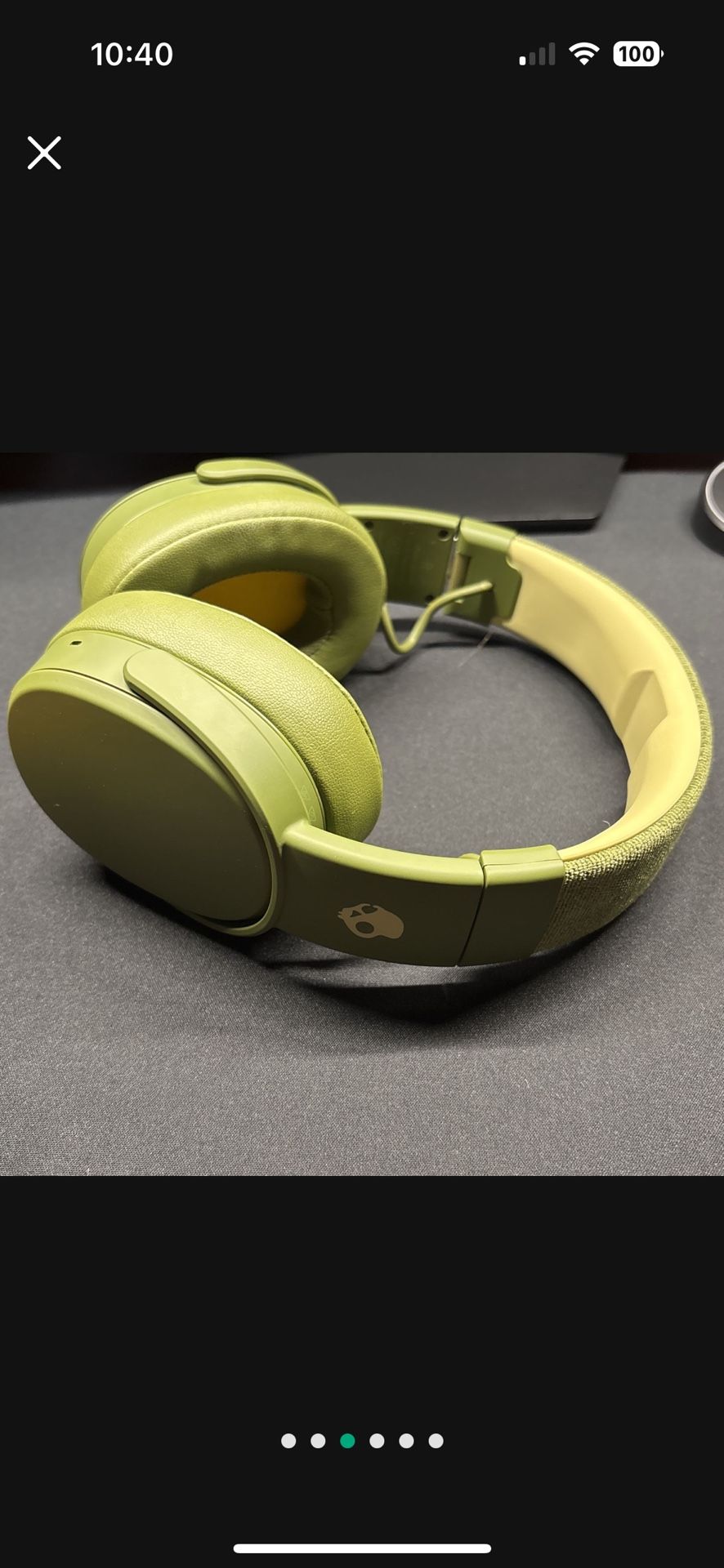 Skullcandy Headphones Olive Green